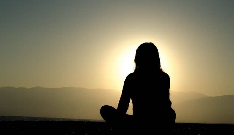 sunset meditation