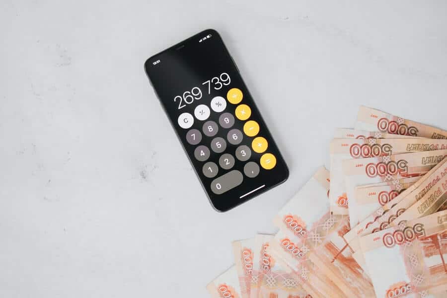 calculator with money