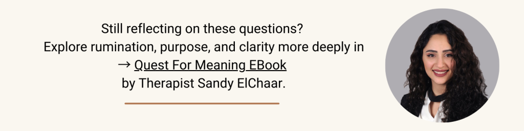Help for those who feel like they don't fit in anywhere 7 Quest For Meaning Sandy ElChaar Banner 2026