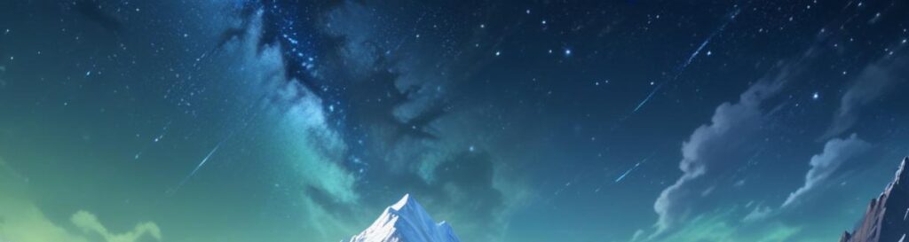 Guiding Stars 2 pikaso texttoimage fantasy One female hiker black ponytail sky blue s 1 e1740690324395