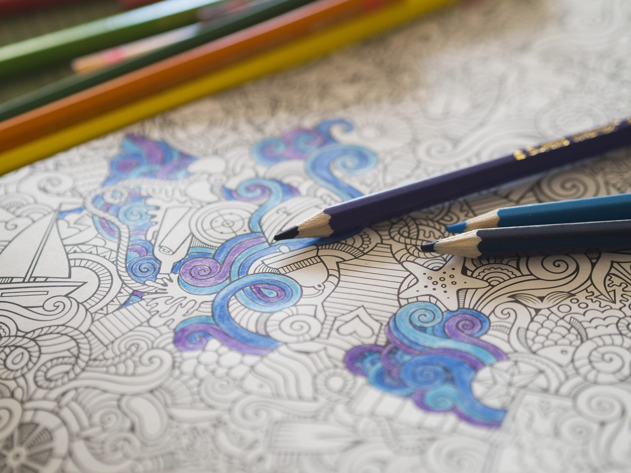 Mindful Colouring: A Path to Presence and Purpose 2 drawing, pencils, draw, creativity, colouring book, colouring, anti-stress, hobby, colorful