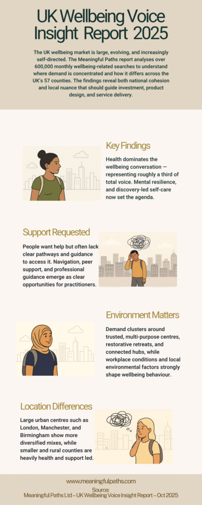 My Path - Therapists/Coaches 6 UK Wellbeing Voice Infographic 2025 Meaningful Paths