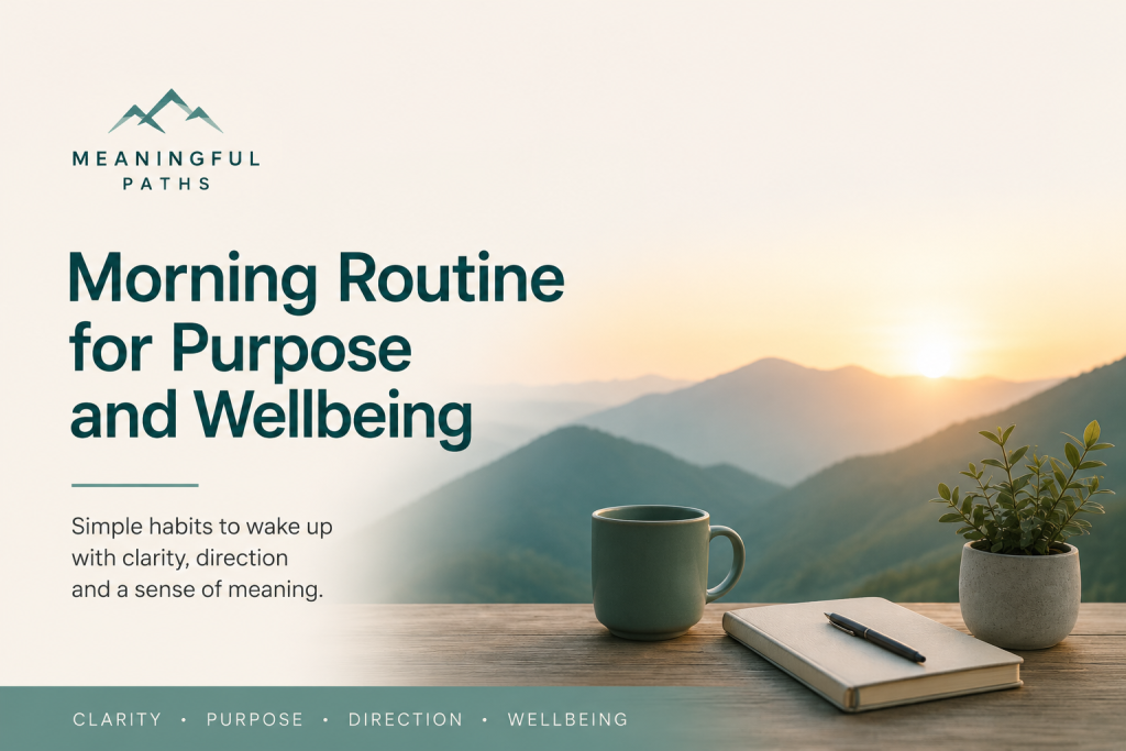 Morning Routine for Purpose and Wellbeing 2 Morning Routine