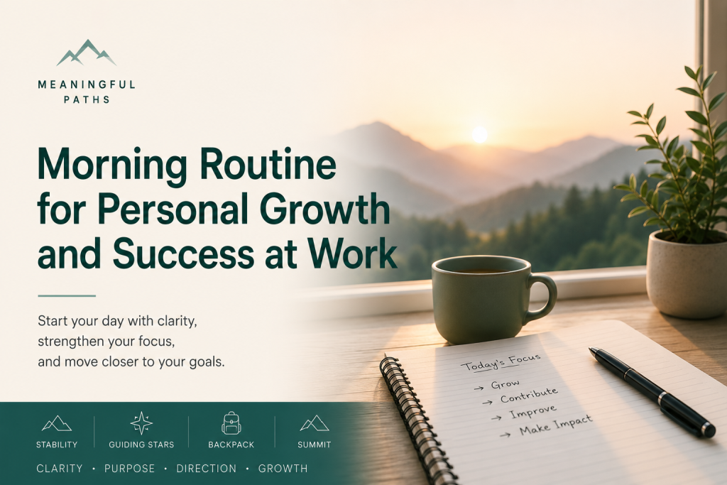 Morning Routine for Personal Growth and Success at Work 2 Morning routine work