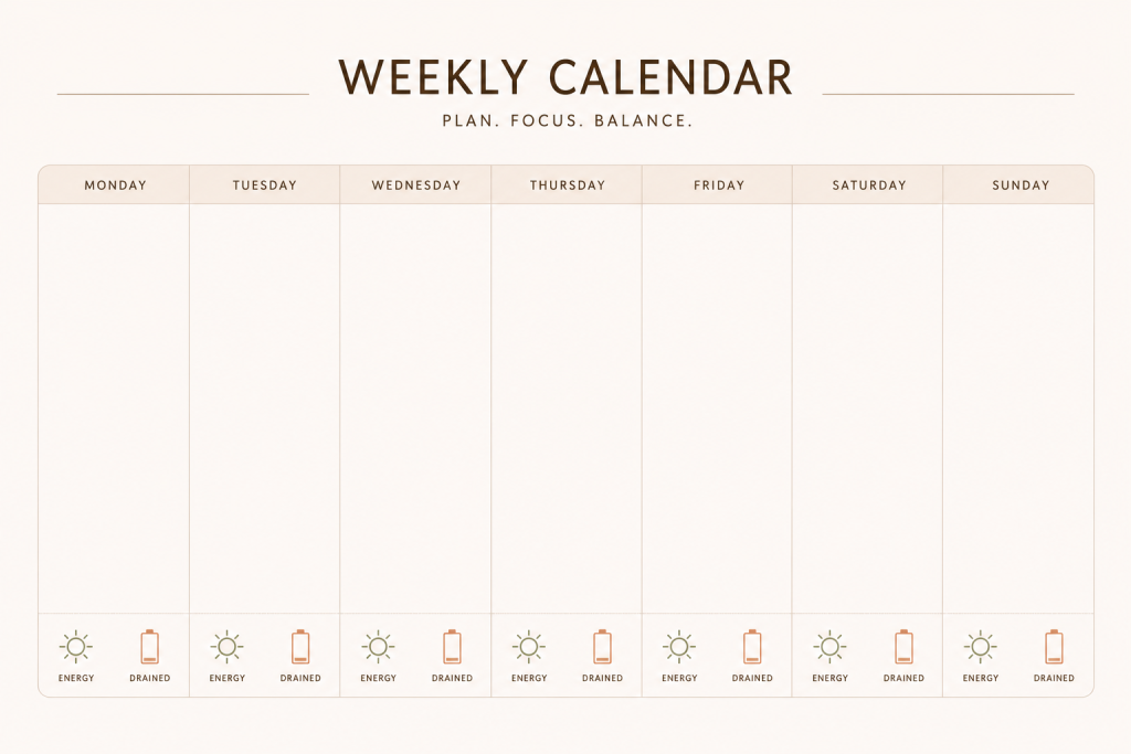 Weekly Calendar