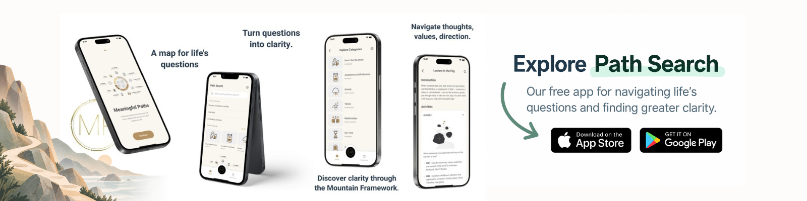 Explore Path Search — our free app for navigating life's questions and finding greater clarity.